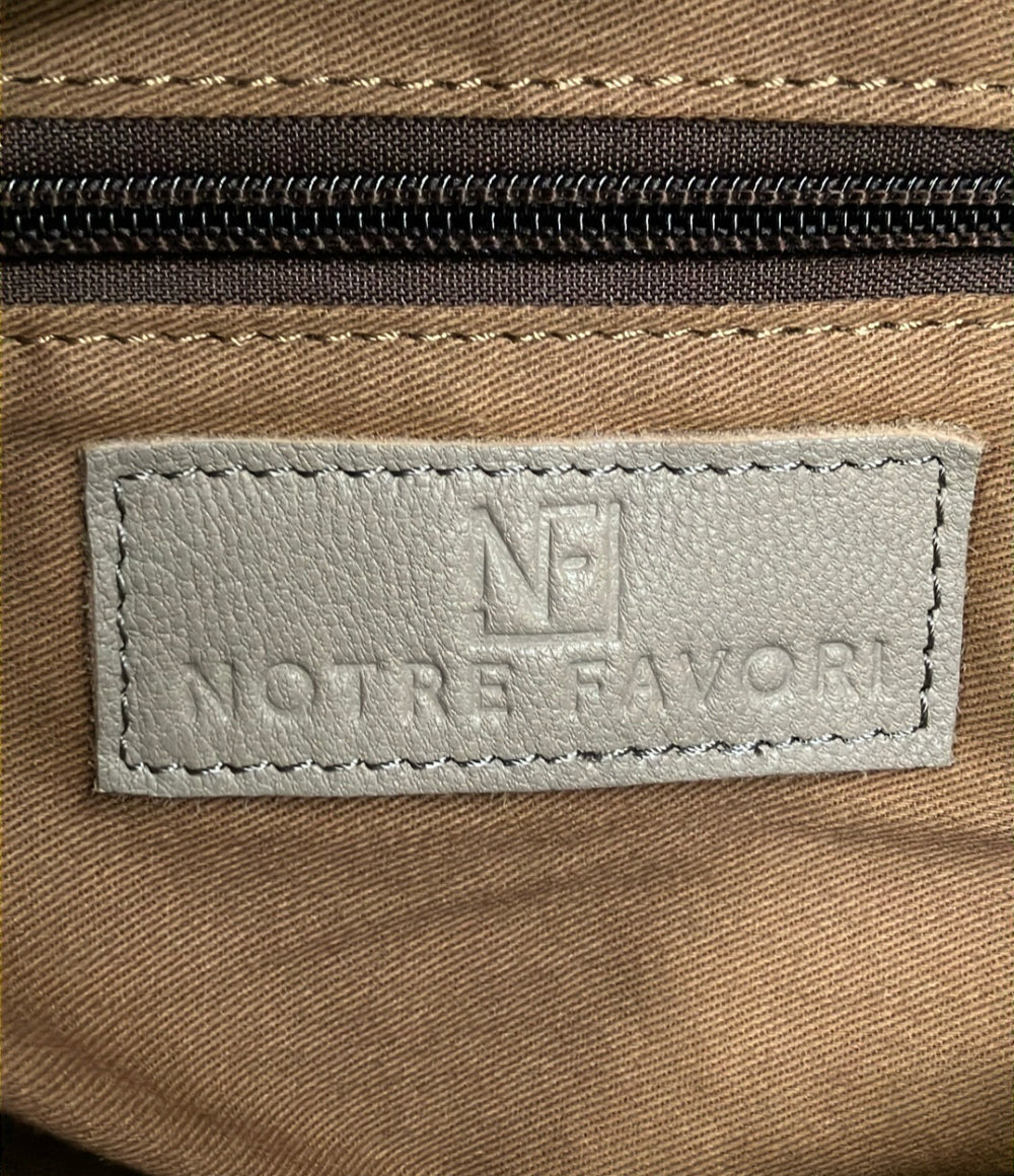NOTRE FAVORI ショルダーバッグ 斜め掛け 山羊革 レディース ノートルファボリ