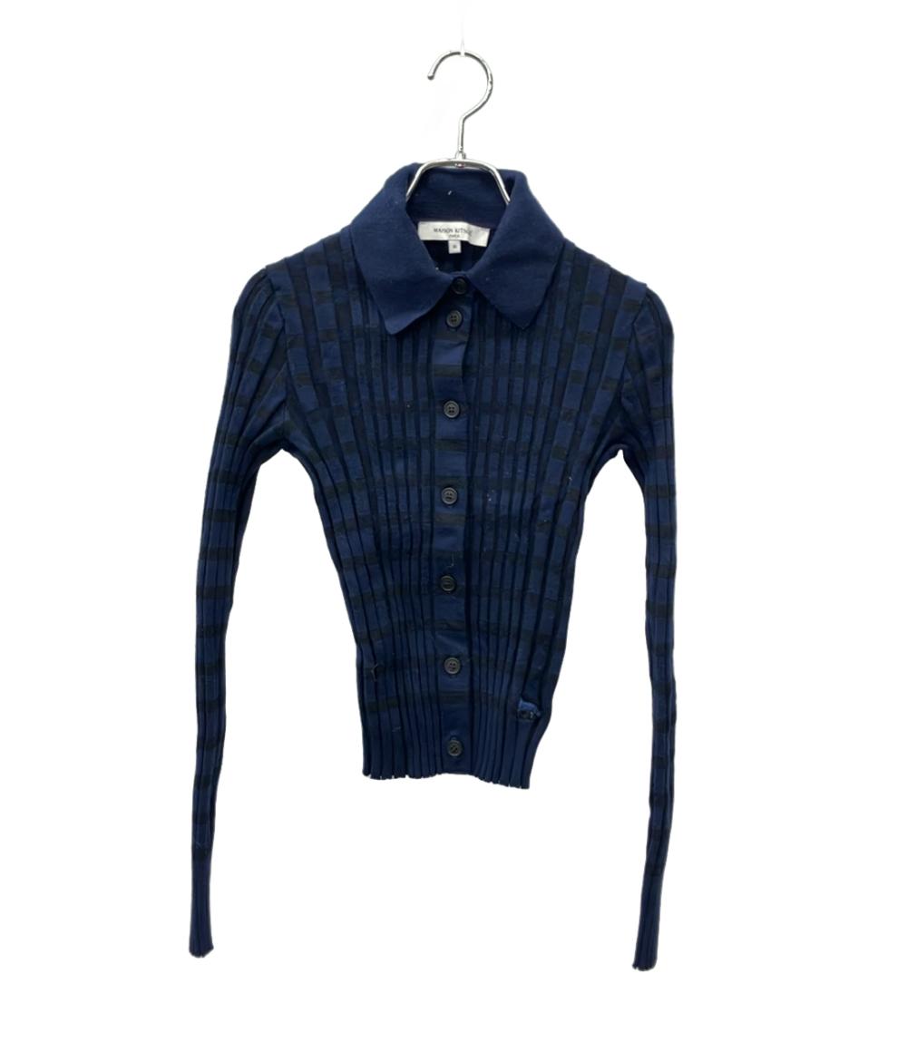 メゾンキツネ 長袖カーディガン FOX RIBBED NW00412KF0003 レディース SIZE XS MAISON KITSUNE MAISON KITSUNE 長袖カーディガン FOX RIBBED NW00412KF0003