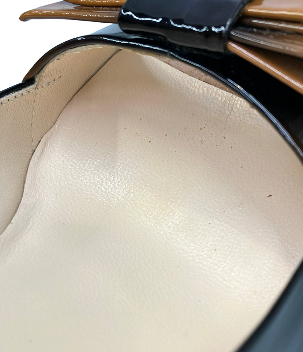 PRADA オープントゥエナメルパンプス レディース SIZE 35 (22.5cm) プラダ