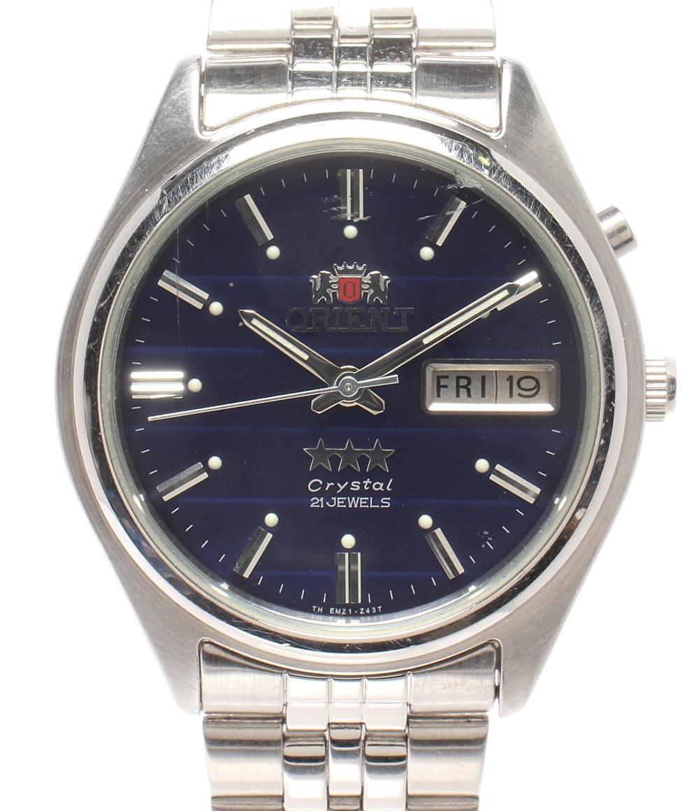 ORIENT 腕時計 スリースター 自動巻き ブルー EM5Y-C0 メンズ