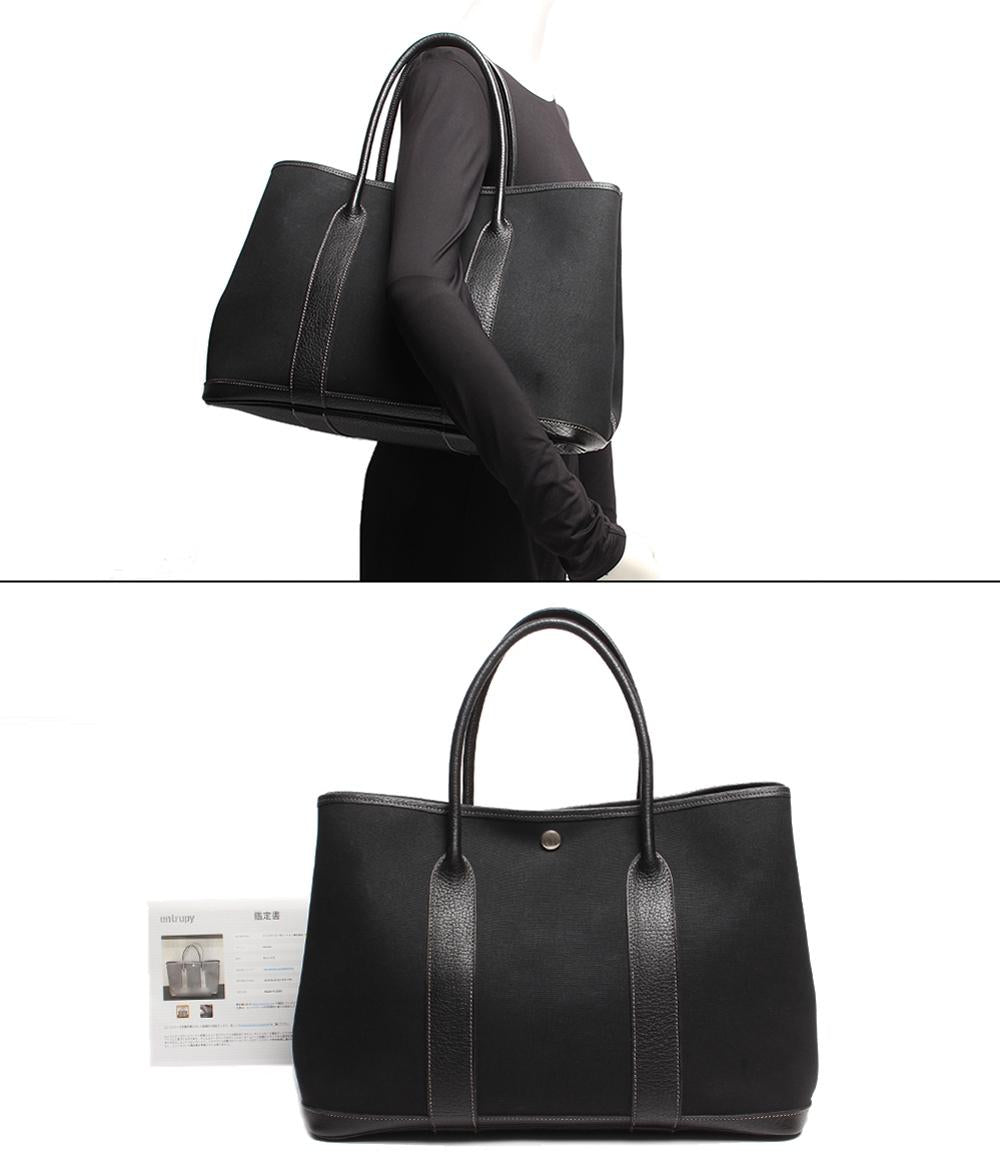 エルメス トートバッグ □H刻印 シルバー金具 ガ-デンパ-ティPM キャンバス レディース HERMES