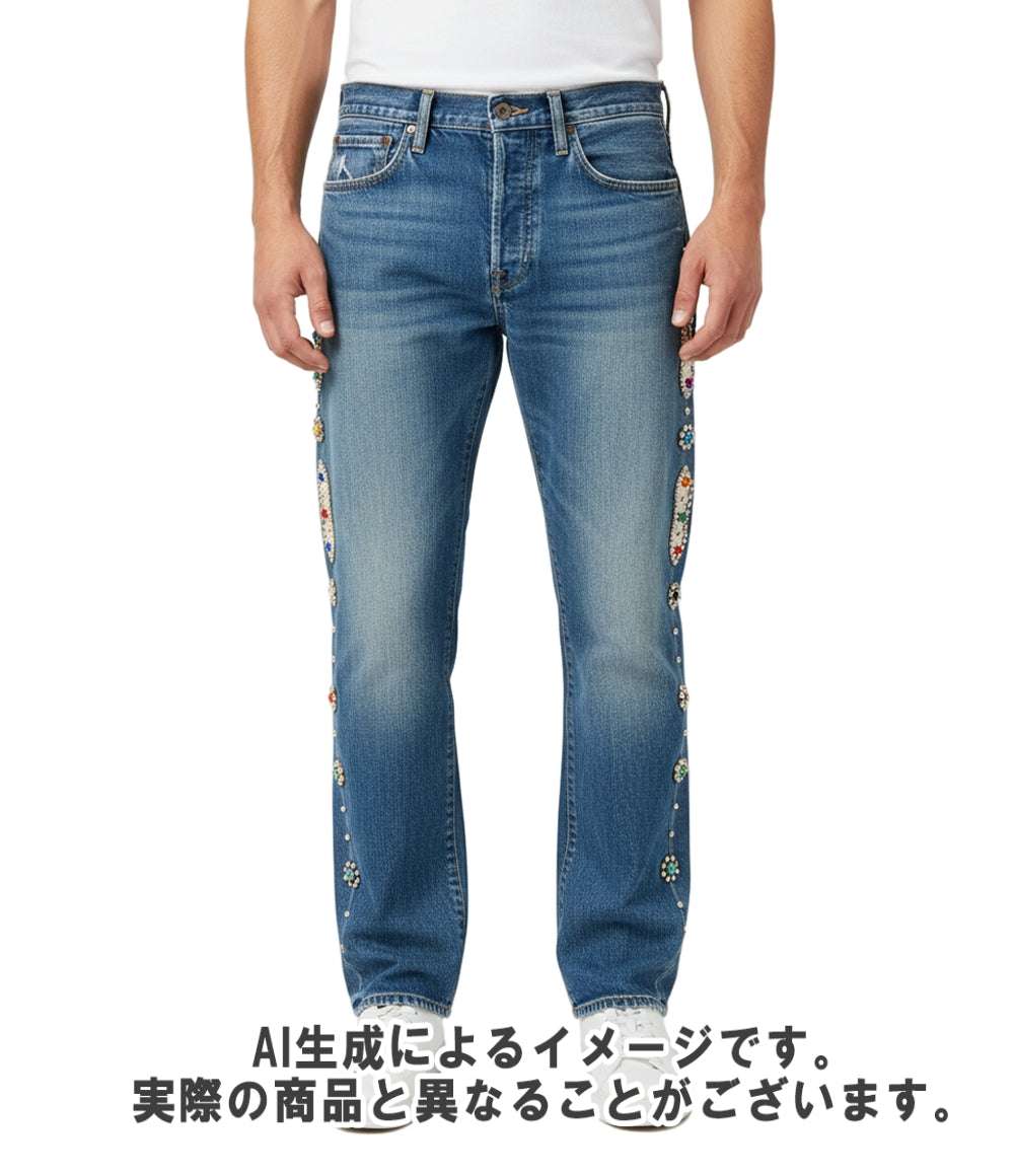 KAPITAL デニムパンツ 14ozデニム 5P モンキーCISCO スタッズリメイク ジェムストーン14oz EK-1174 メンズ SIZE 32 (L) キャピタル