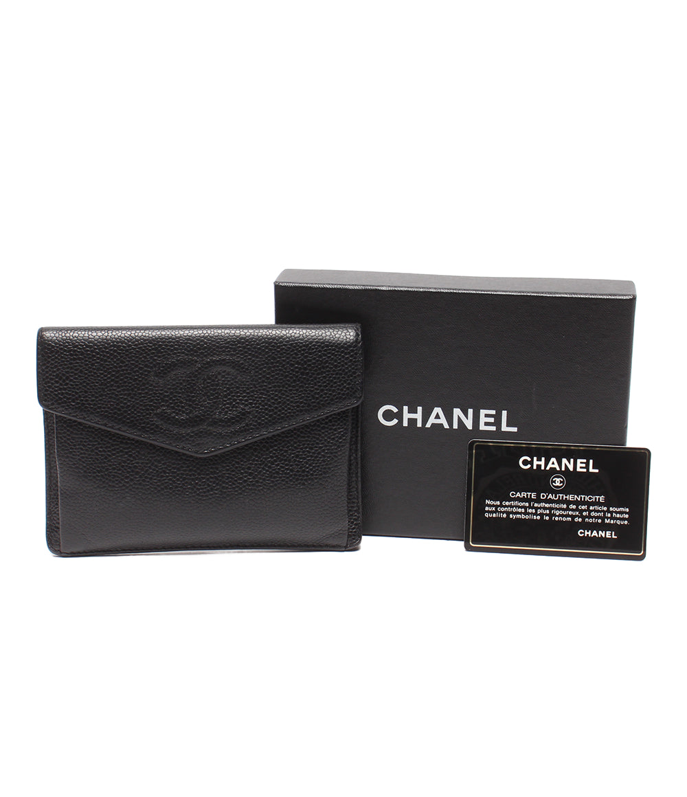 CHANEL コインケース カードケース キャビアスキン ココマーク ゴールド金具 5番台 レディース シャネル