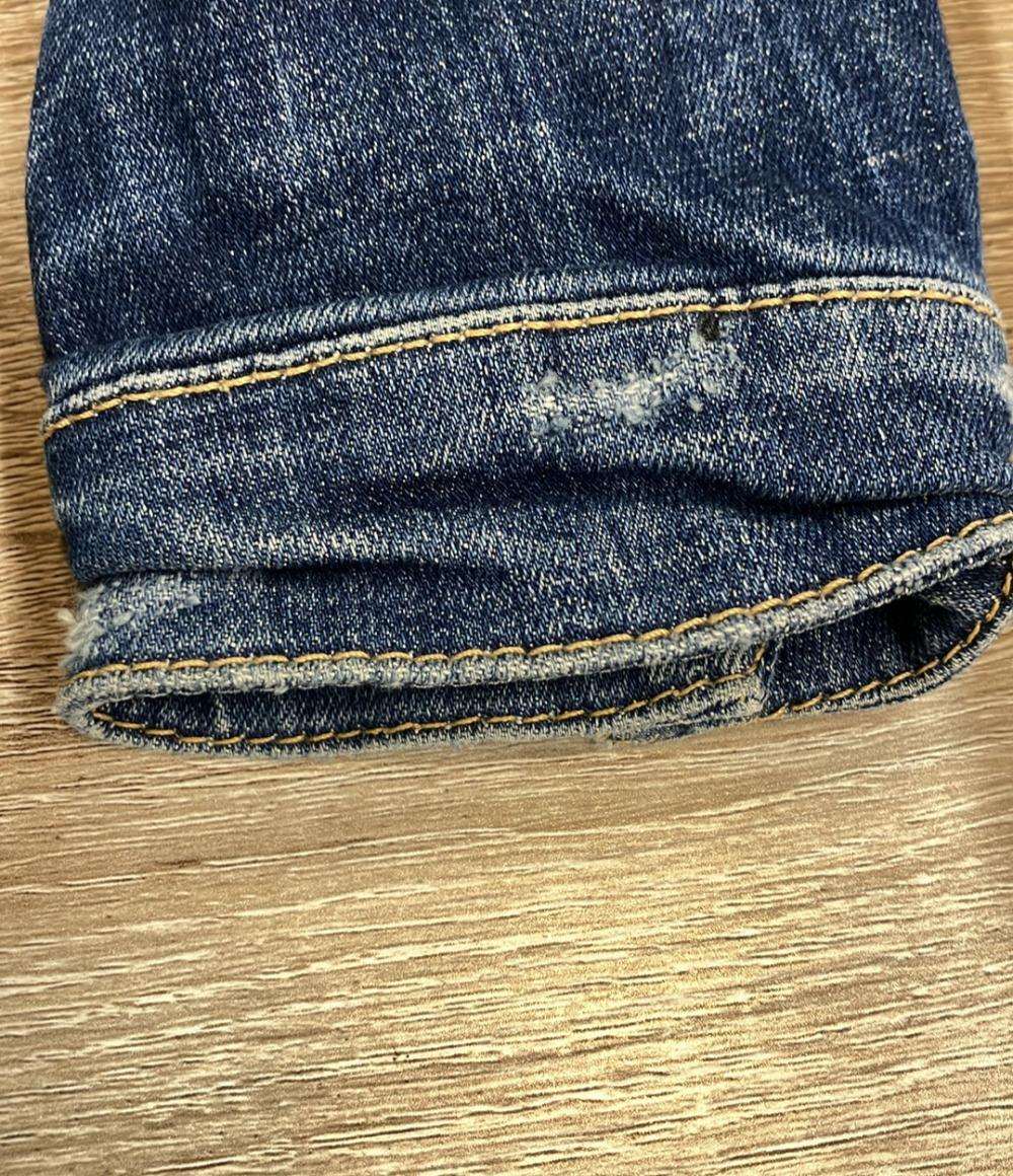 DSQUARED2 デニムジャケット ペイント ダメージ クラッシュ加工 スリムフィット ボタン Dan Jean Jacket S74AM0847 メンズ SIZE 46 (M)