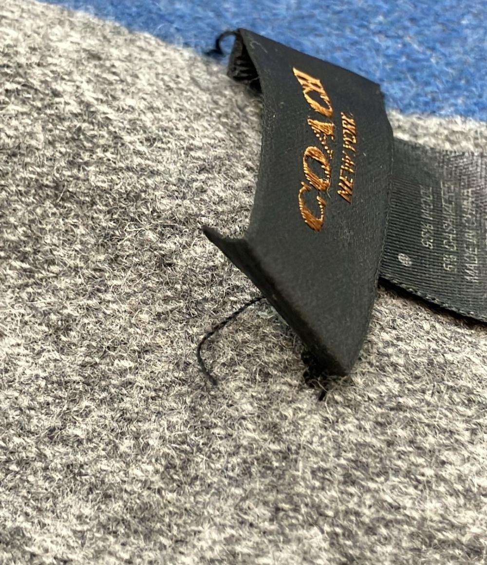 美品 COACH マフラー ボーダー柄 メンズ レディース コーチ