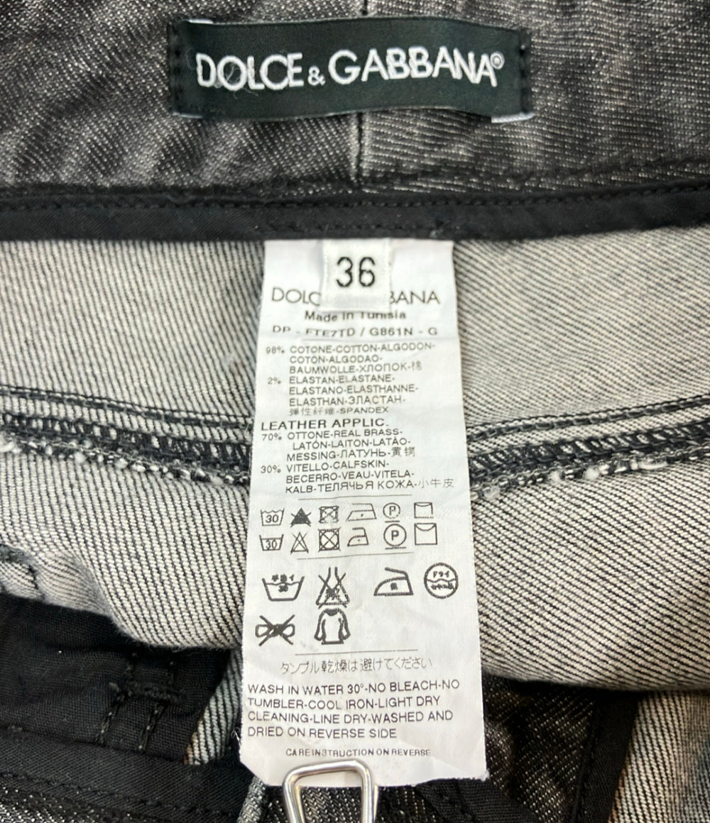 DOLCE & GABBANA ダメージデニムパンツ レディース SIZE 36 (S) ドルチェアンドガッバーナ