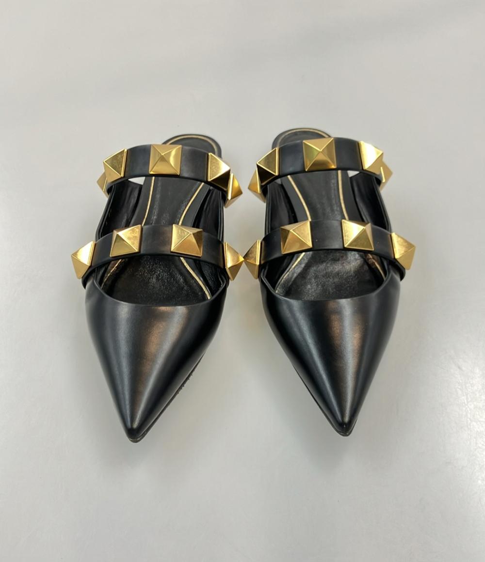 ヴァレンティノ・ガラヴァーニ フラットミュール スタッズ レディース SIZE 36 (M) Valentino Garavani