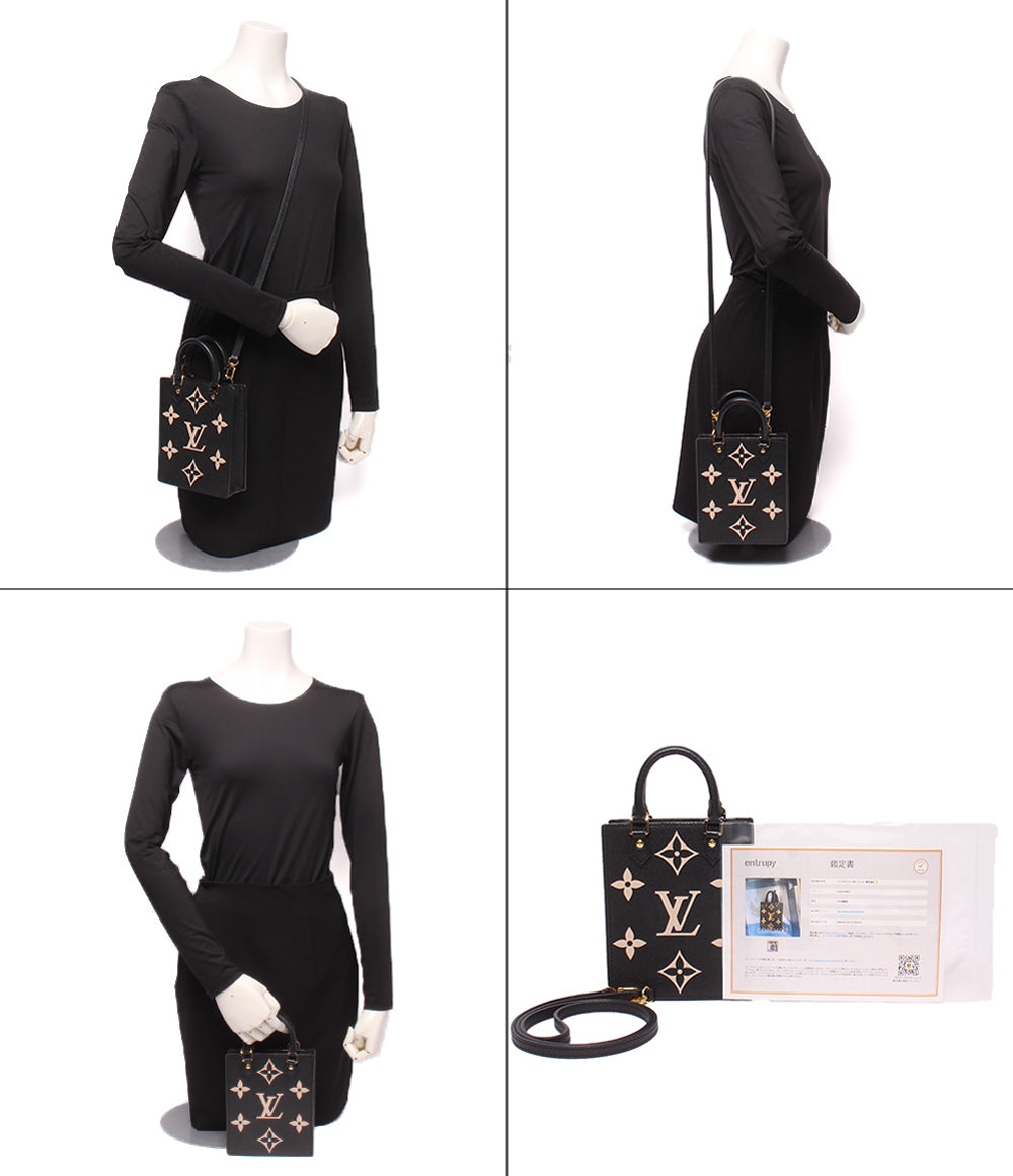 LOUIS VUITTON 2WAY ハンドバッグ ショルダーバッグ 肩掛け 斜め掛け プティット サックプラ モノグラム アンプラント M81416 レディース