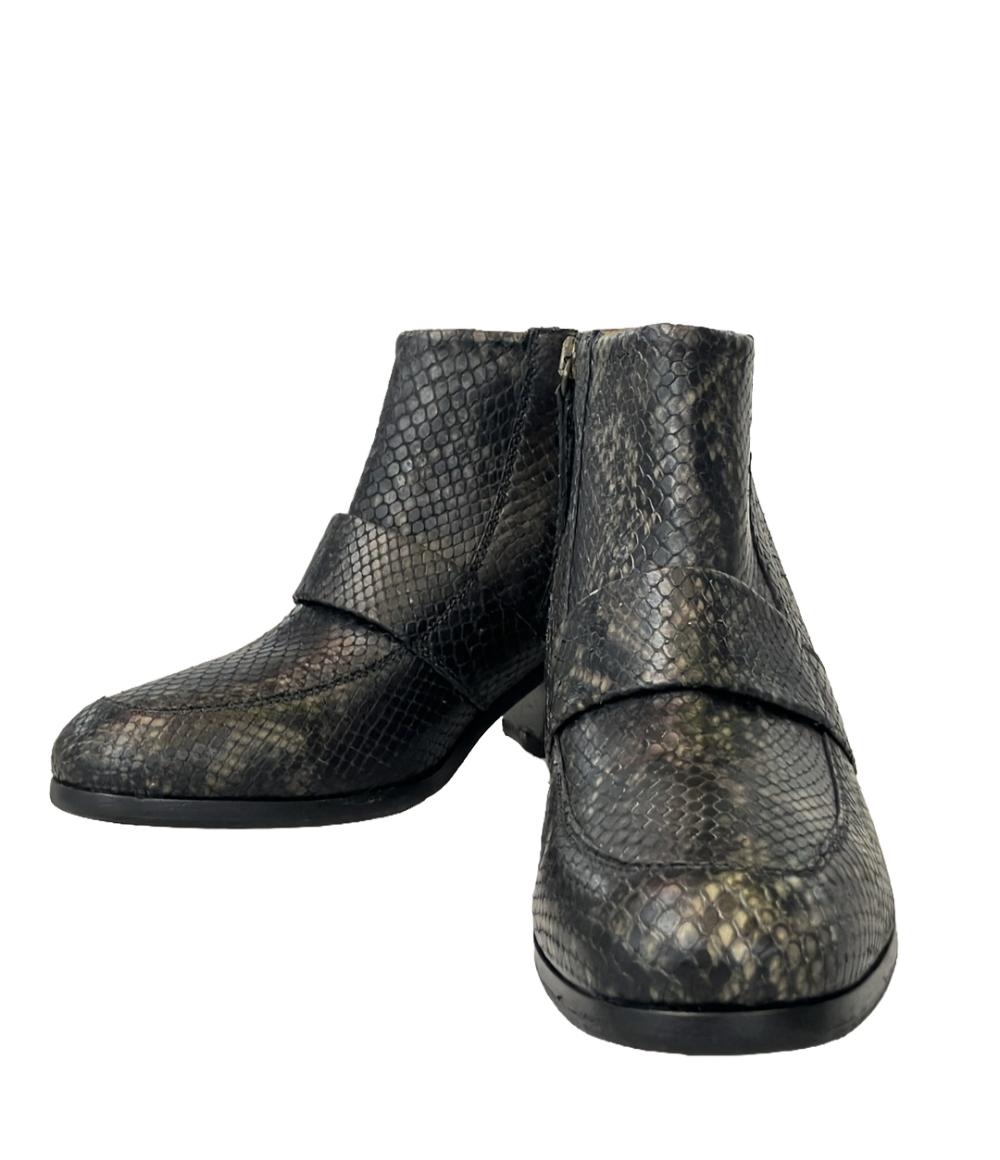 ブッテロ ショートブーツ パイソン柄 レディース SIZE 37 (L ブッテロ ショートブーツ パイソン柄 レディース SIZE 37 (L