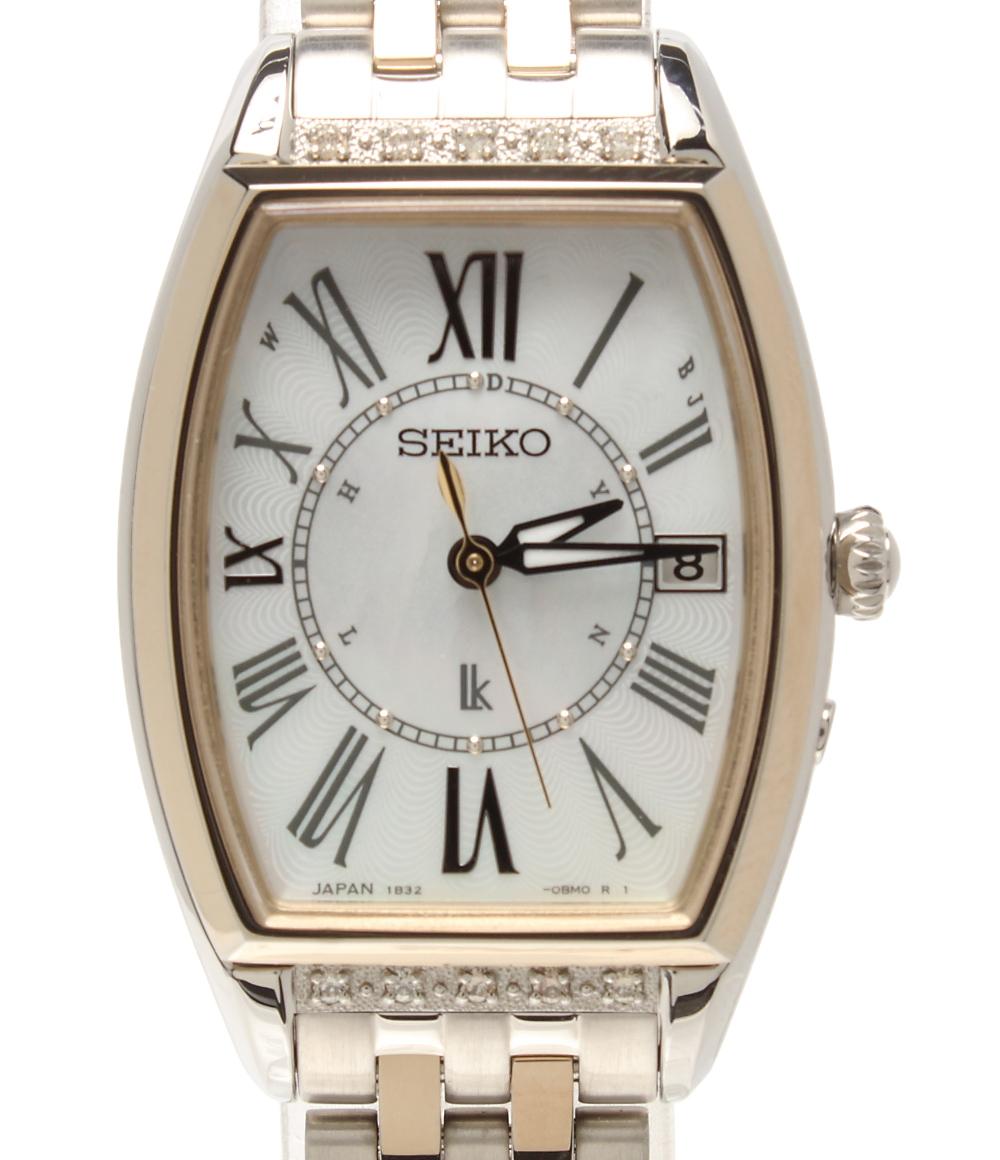 SEIKO 腕時計 lk ルキア ソーラー シェル 1B32-0AR0 レディース