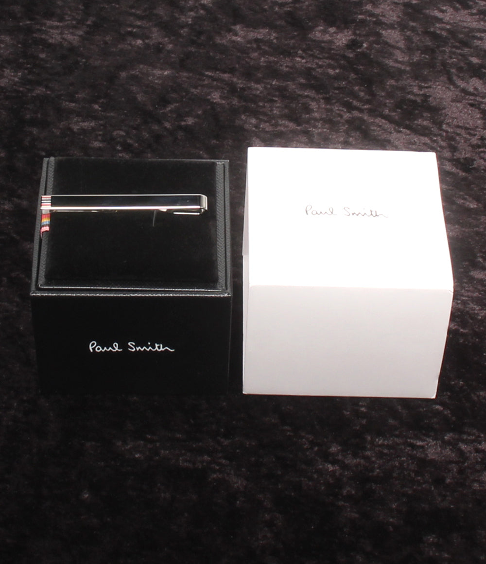 美品 Paul Smith タイピン タイバー シグネチャーストライプ メンズ ポール・スミス