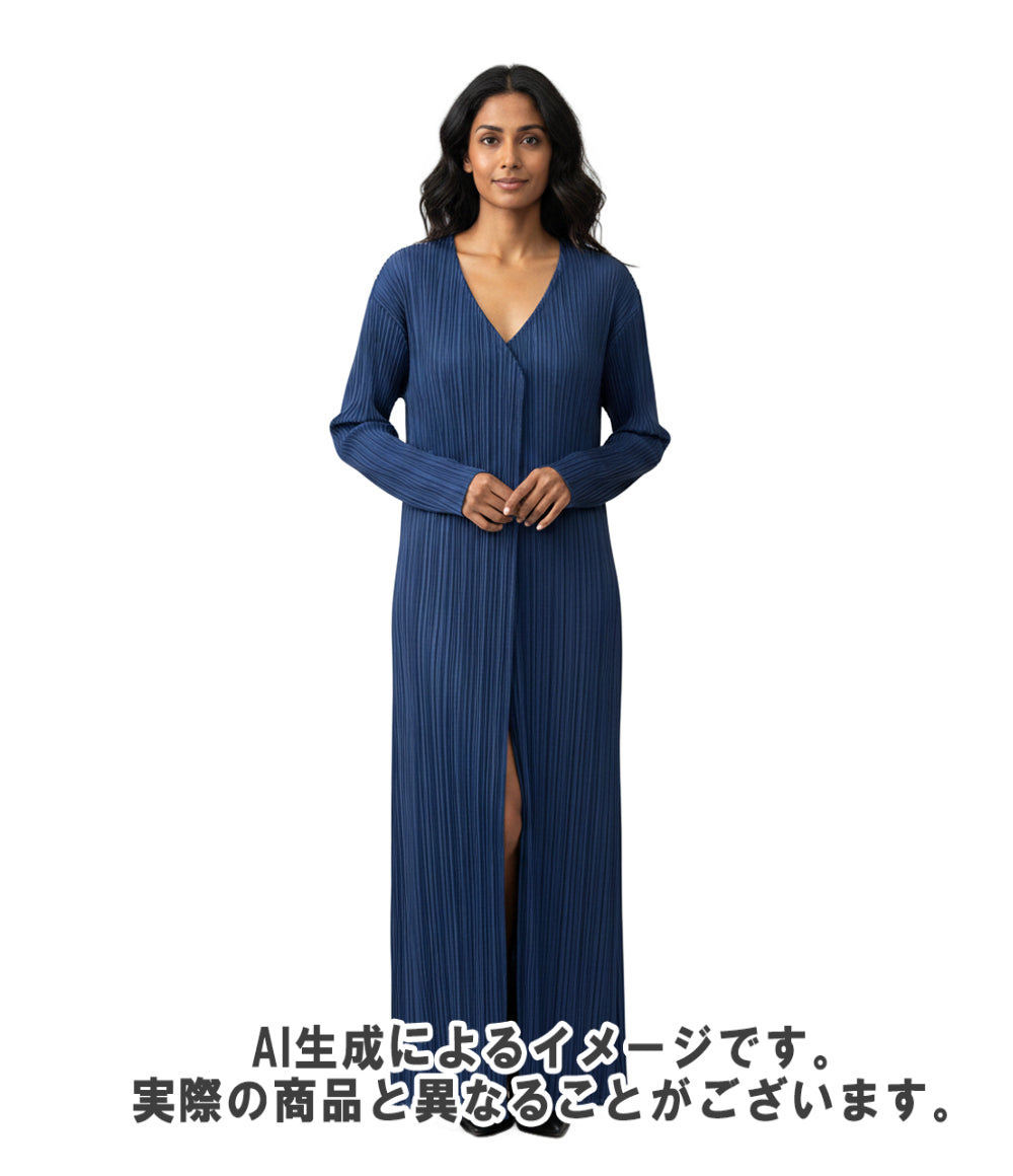 PLEATS PLEASE 長袖 プリーツロングカーディガン レディース SIZE 02 プリーツプリーズ