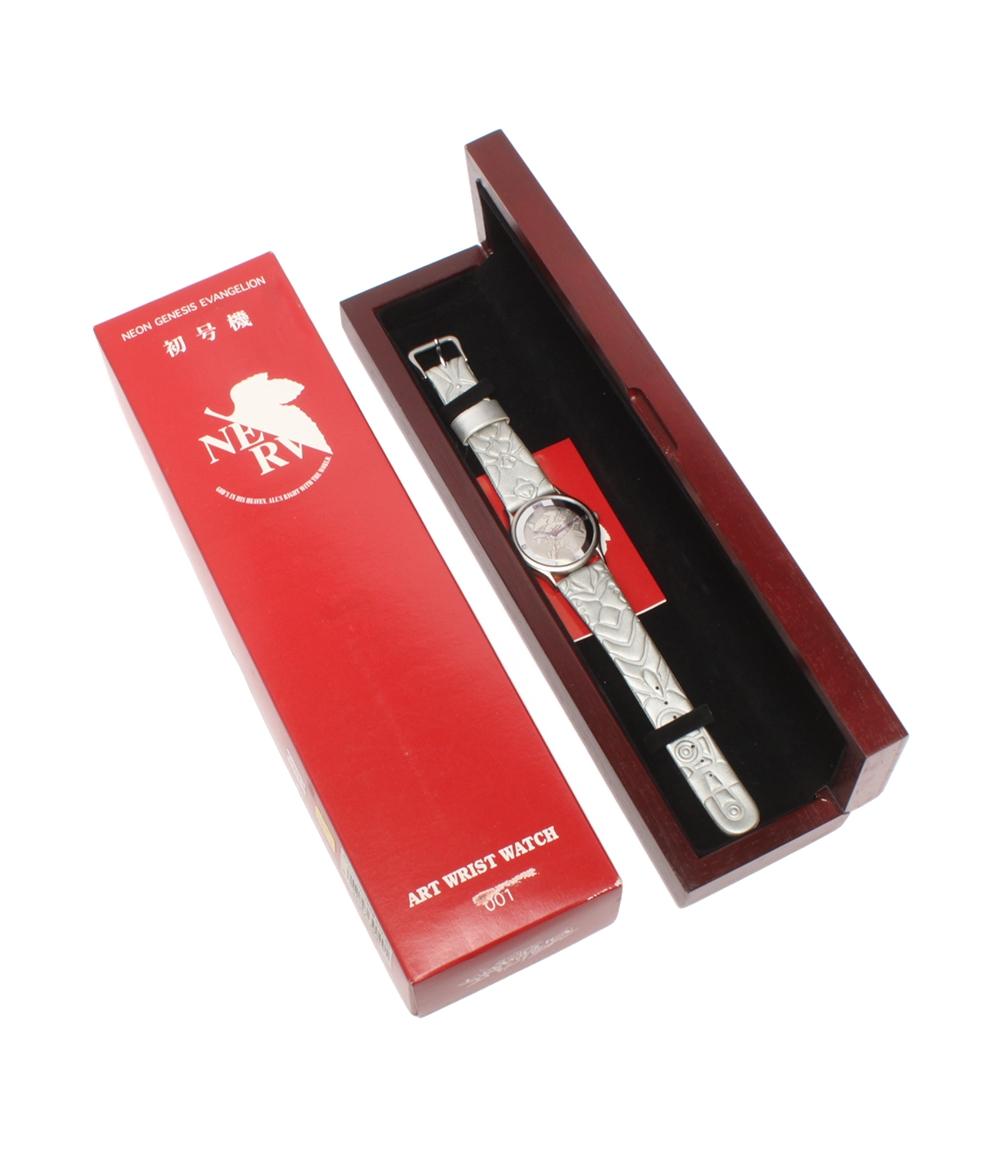 腕時計 新世紀 エヴァンゲリオン EVA ストウオッチ 初号機 クオーツ シルバー EVA-01 レディース メンズ