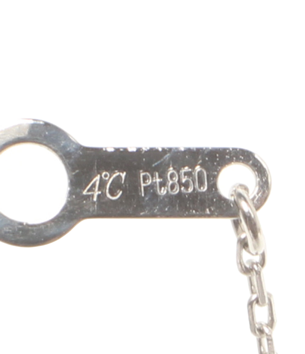 4℃ ブレスレット Pt850 ムーンストーン レディース ヨンドシー