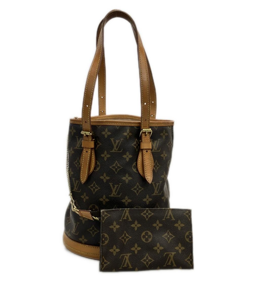 LOUIS VUITTON トートバッグ モノグラム バケットPM M42238 レディース