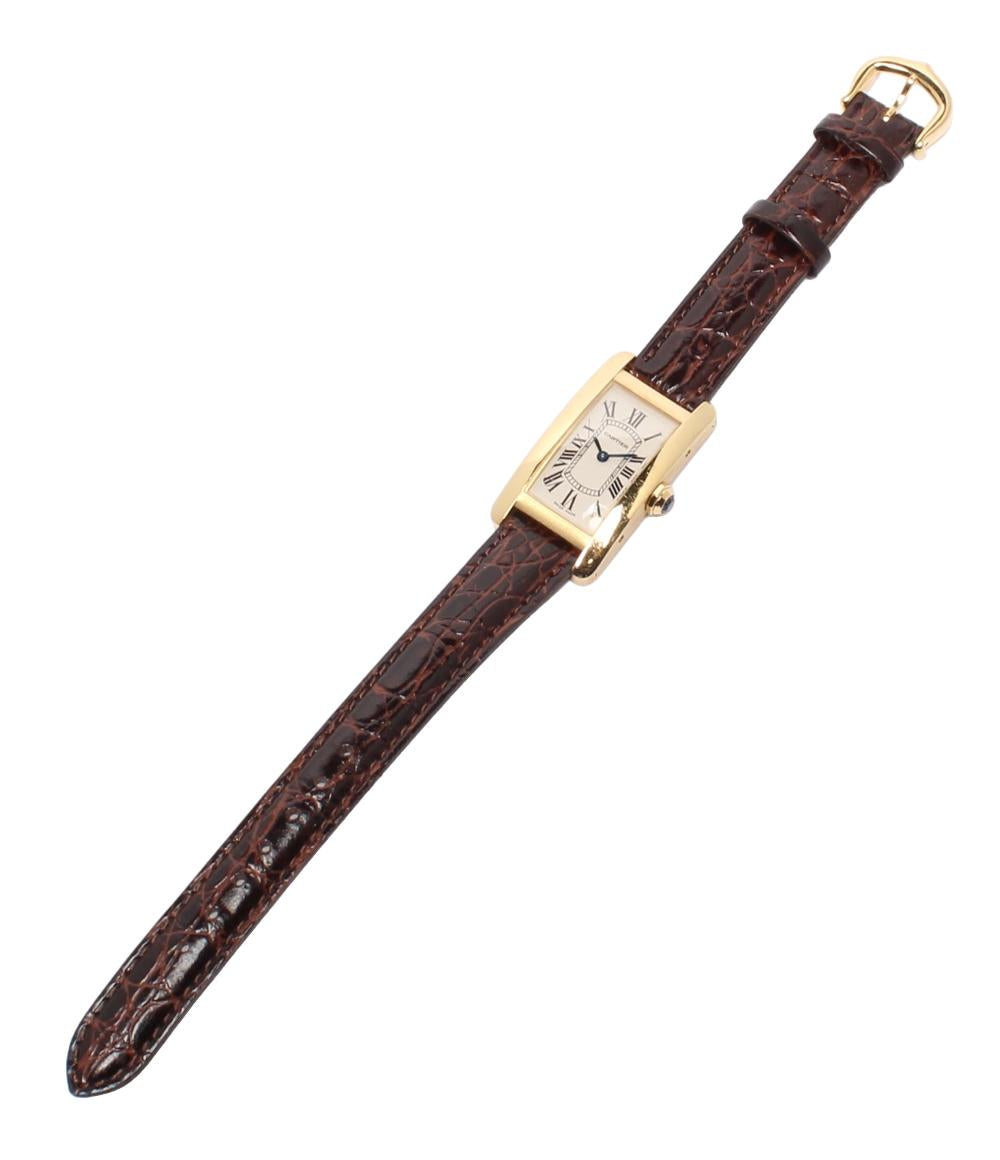 Cartier 腕時計 750 タンク アメリカン SM W2601556 レディース カルティエ
