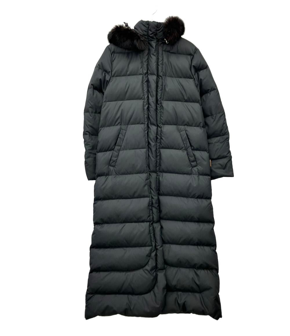 MONCLER ロングダウンコート フード ファー付き レディース SIZE