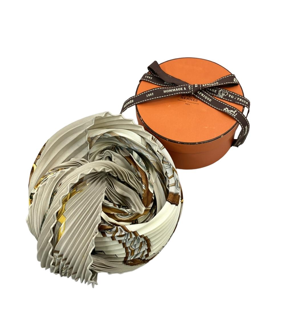 HERMES スカーフ シルク100% プリーツカレ90 Festival レディース エルメス