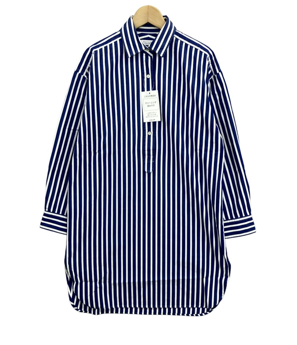 【美品】　ユナイテッドアローズ ビューティ&ユース ストライプ ロングシャツ ビューティーアンドユースユナイテッドアローズ 長袖シャツワンピース