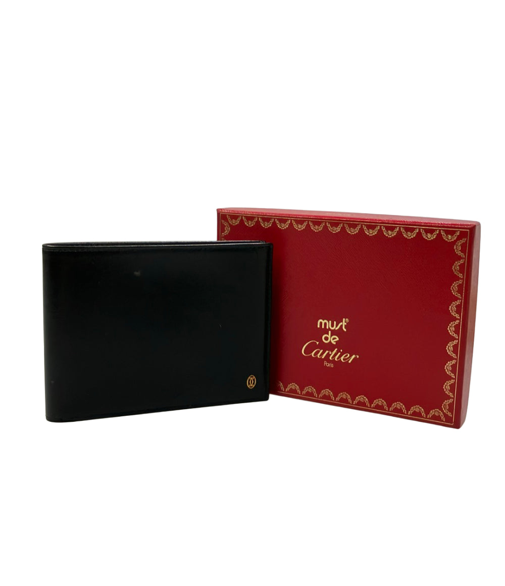 Cartier 二つ折り財布 レザー メンズ カルティエ