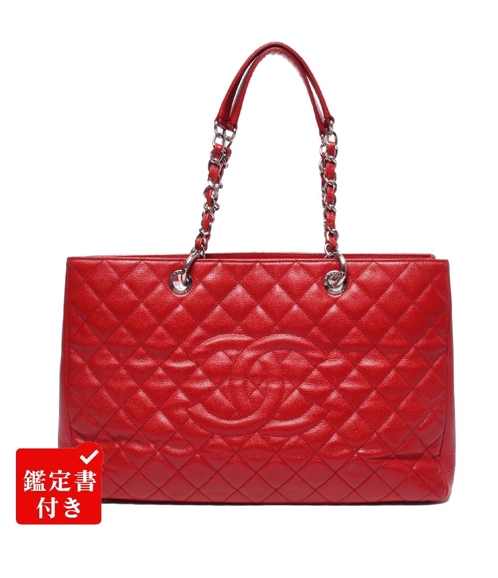 CHANEL チェーンショルダーバッグ トートバッグ 肩掛け キャビアスキン