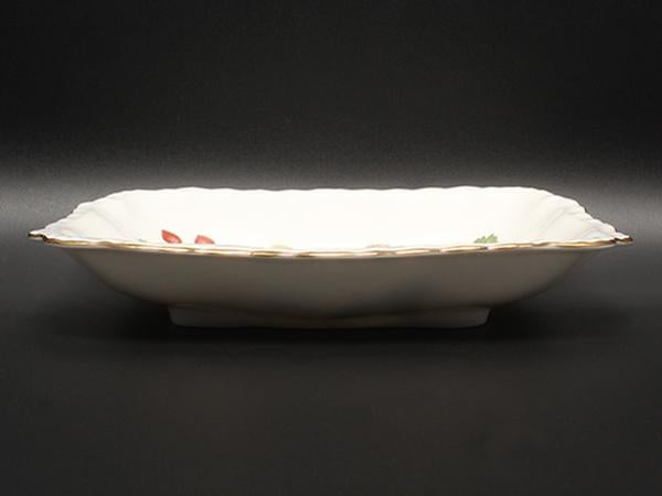 美品 WEDGWOOD スクエアディッシュ 皿 22cm ワイルドストロベリー ウエッジウッド