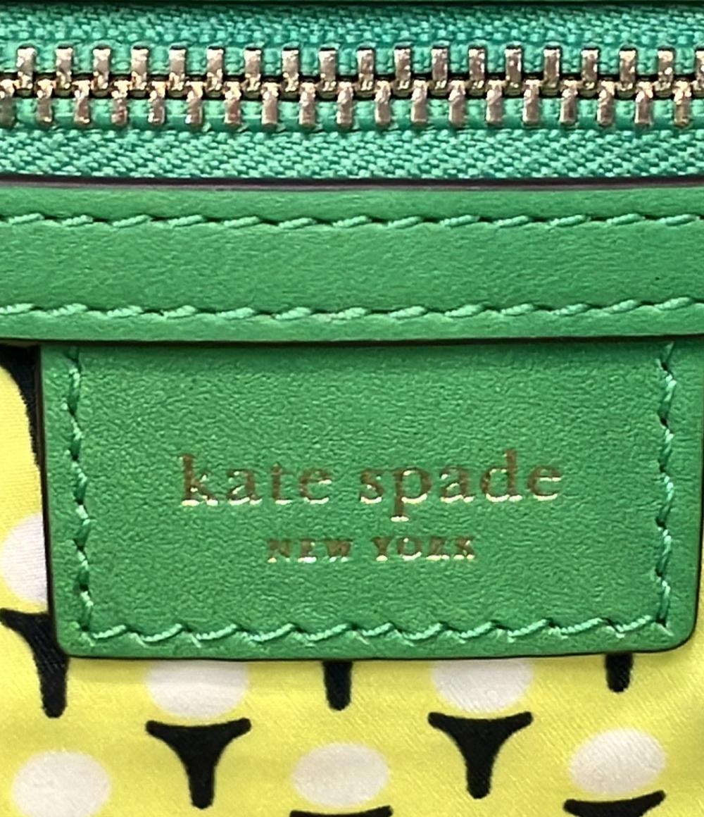 美品 Kate Spade 2way ハンドバッグ ショルダーバッグ 斜め掛け サム アイコン アストロターフ ファブリック S362 レディース ケイトスペード