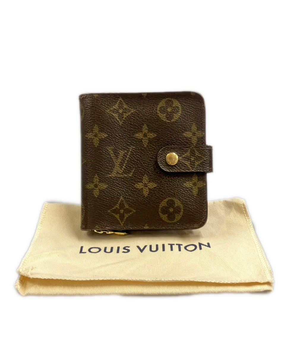 LOUIS VUITTON 二つ折り財布 コンパクト ジップ モノグラム M61667 レディース メンズ ルイ・ヴィトン