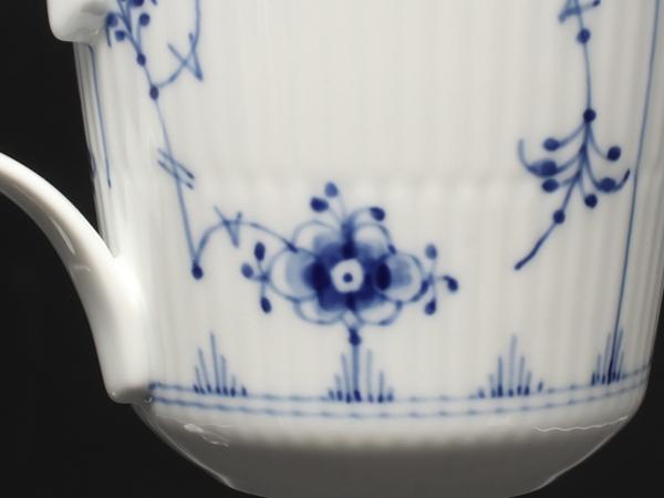 美品 ロイヤルコペンハーゲン マグカップ 2点セット ペア ブルーフルーテッド プレイン Royal Copenhagen