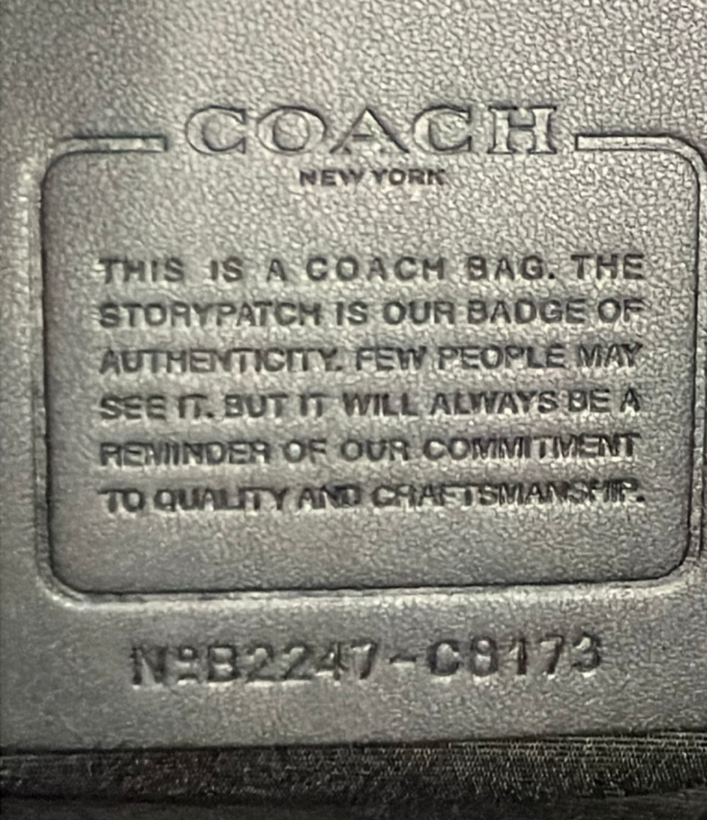 美品 COACH ブリーフケース ショルダーバッグ 2WAY 斜め掛け レザー C8173 メンズ コーチ
