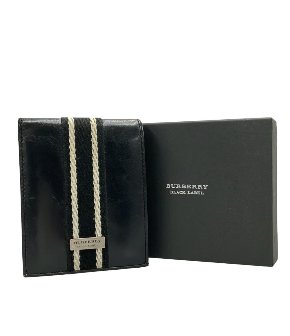 訳あり BURBERRY BLACK LABEL 二つ折り財布 メンズ バーバリーブラックレーベル
