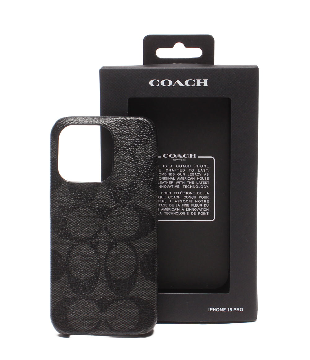 COACH iphoneケース iphone15pro シグネチャー メンズ レディース コーチ