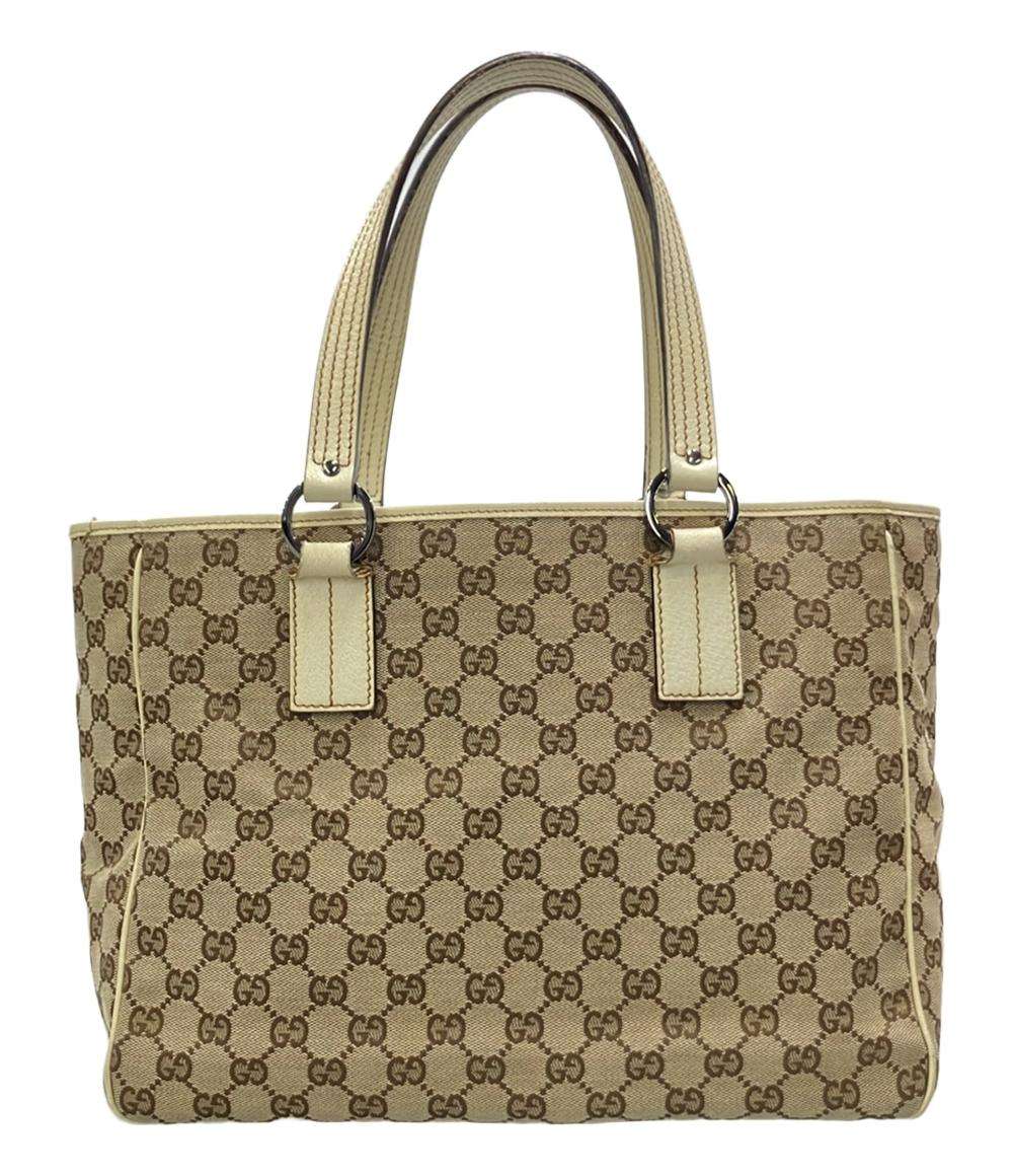 グッチ 113019 3444 トートバッグ グリーン  GUCCI  GGキャンバス Gucci GG Canvas Tote Bag, Green, 113019 3444 | eLADY Globazone