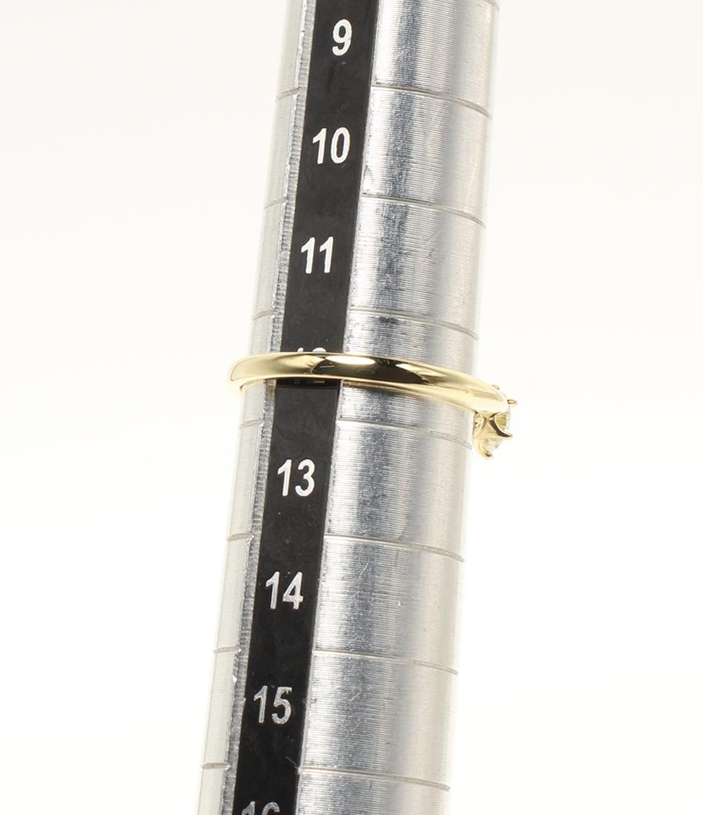 美品 リング 指輪 K18 ダイヤ0.36ct 0.04ct レディース SIZE 12号