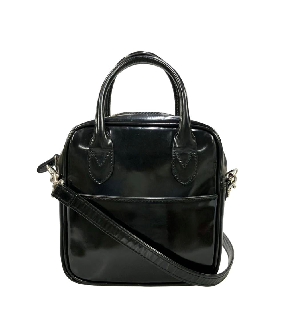 tricot COMME des GARÇONS エナメル ハンドバッグ COMME des GARCONS ハンドバッグ ショルダーバッグ 2WAY 斜め掛け