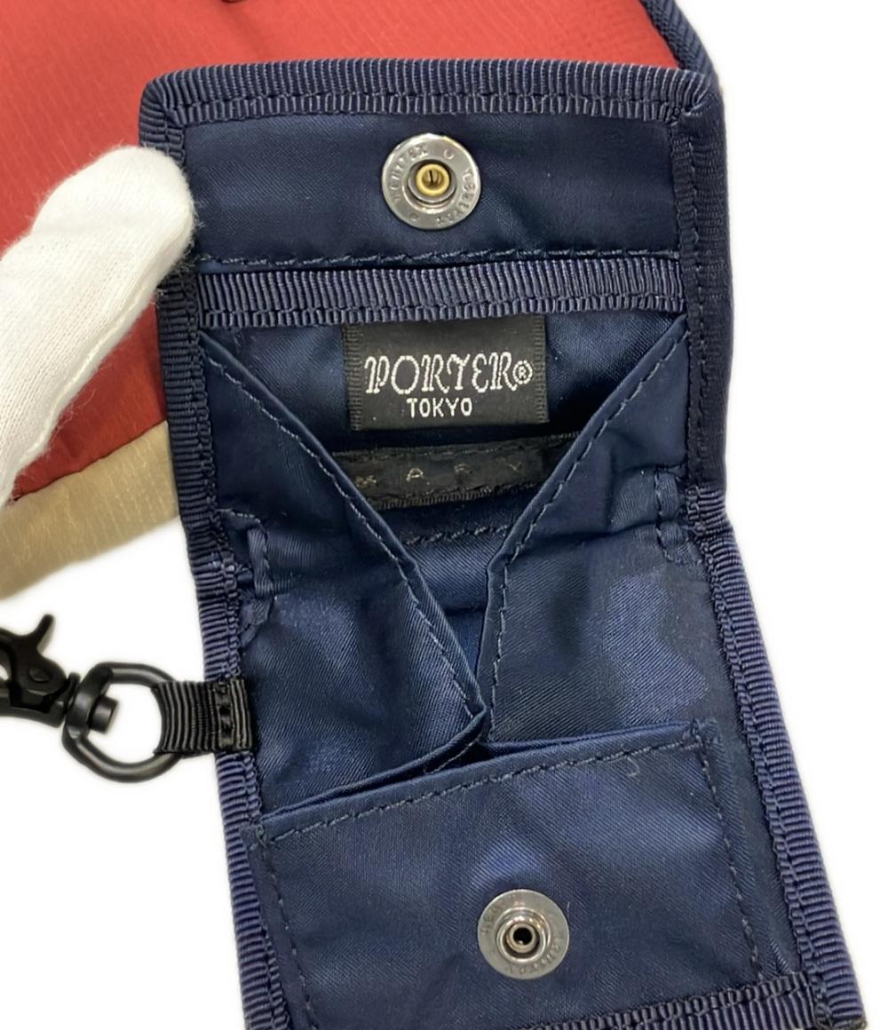 美品 MARNI PORTER ショルダーバッグ 斜め掛け ホールディングジップラウンドウォレット メンズ マルニ ポーター