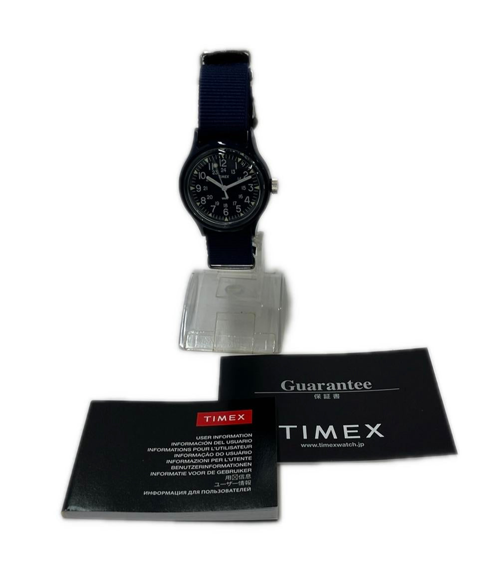 美品 TIMEX 腕時計 オリジナルキャンパー クオーツ ネイビー TW2R113900 レディース メンズ タイメックス