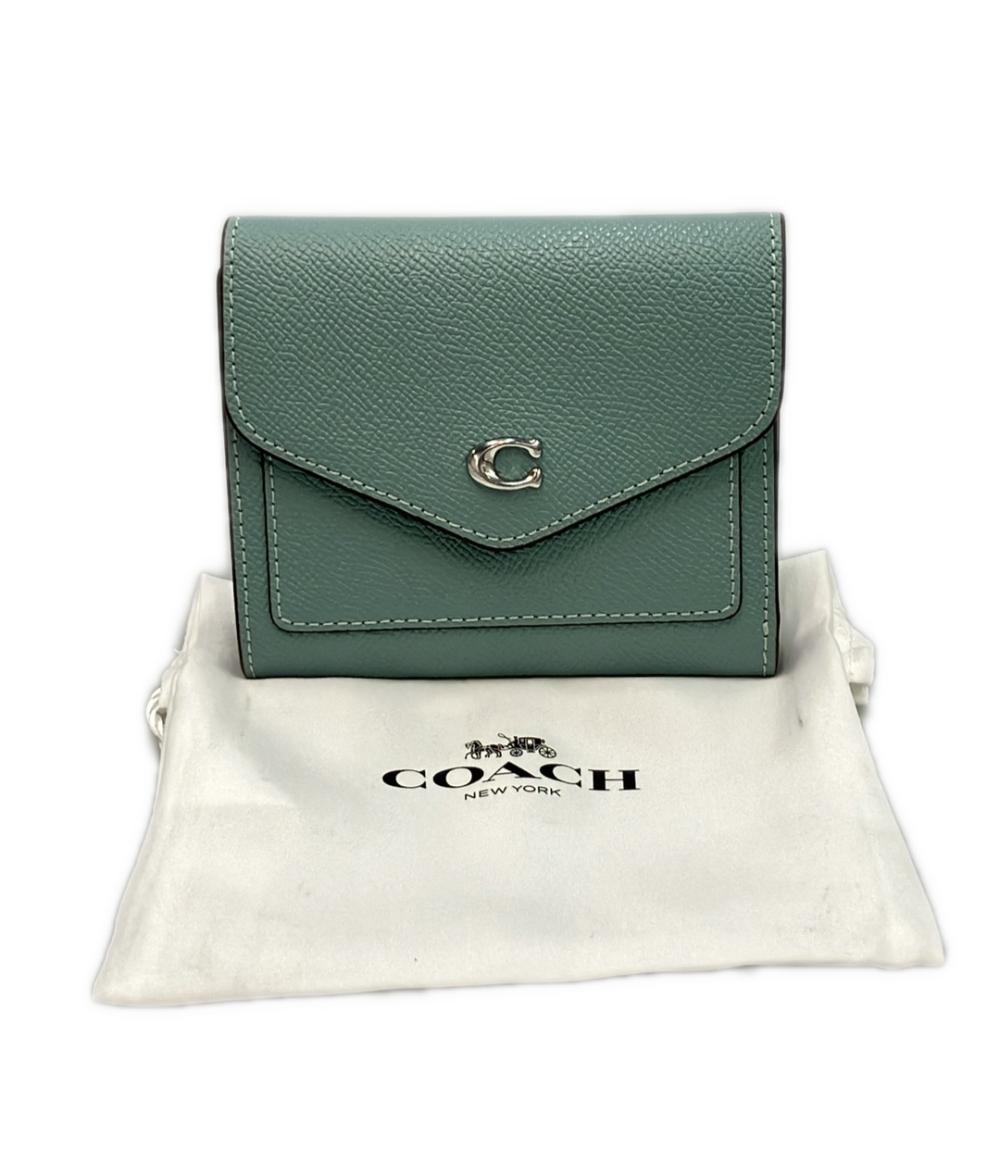 美品 COACH 三つ折り財布 レディース コーチ