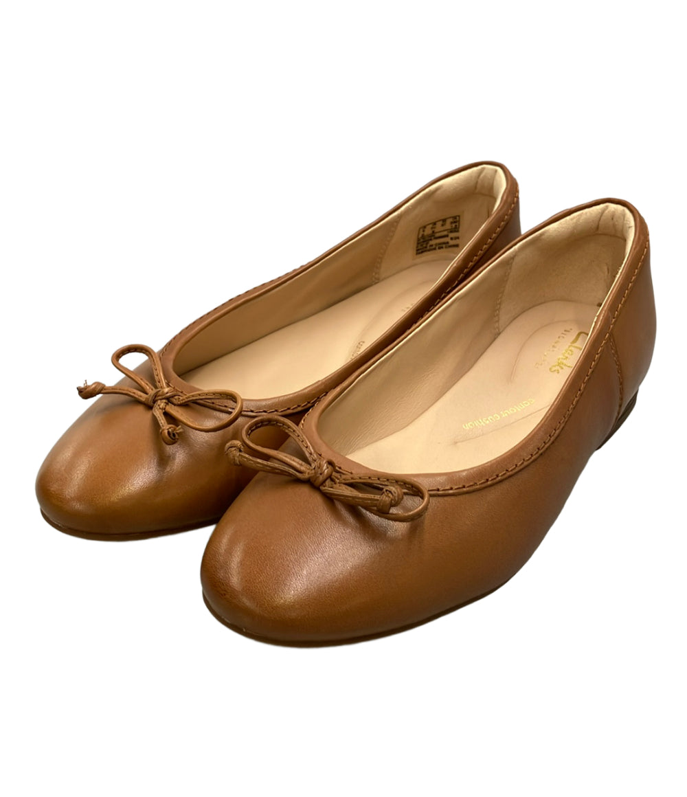 【新品未使用】クラークス　センスルラ レザー　フラットパンプス 美品 Clarks フラットパンプス レディース SIZE 6.5 クラークス