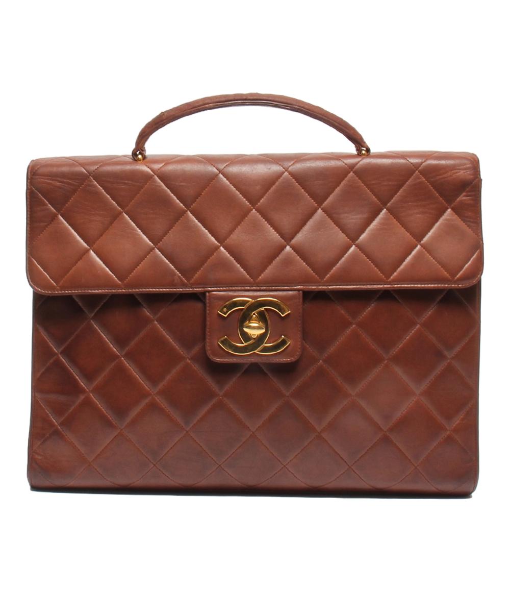 シャネル ブリーフケース ビジネスバッグ ゴールド金具 マトラッセ