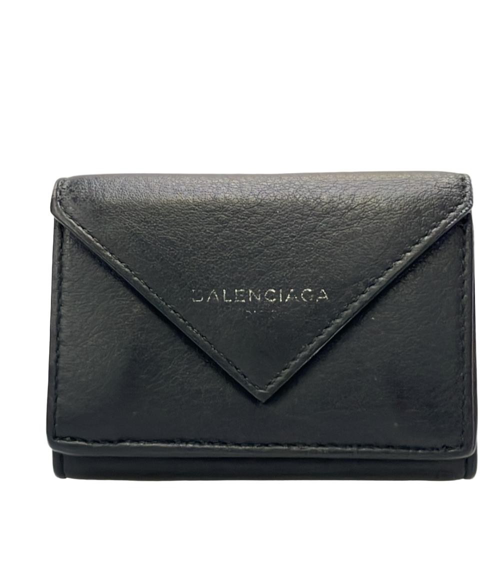 バレンシアガ 3つ折り財布 3914446 黒 BALENCIAGA 三つ折り財布 391446 レディース メンズ バレンシアガ