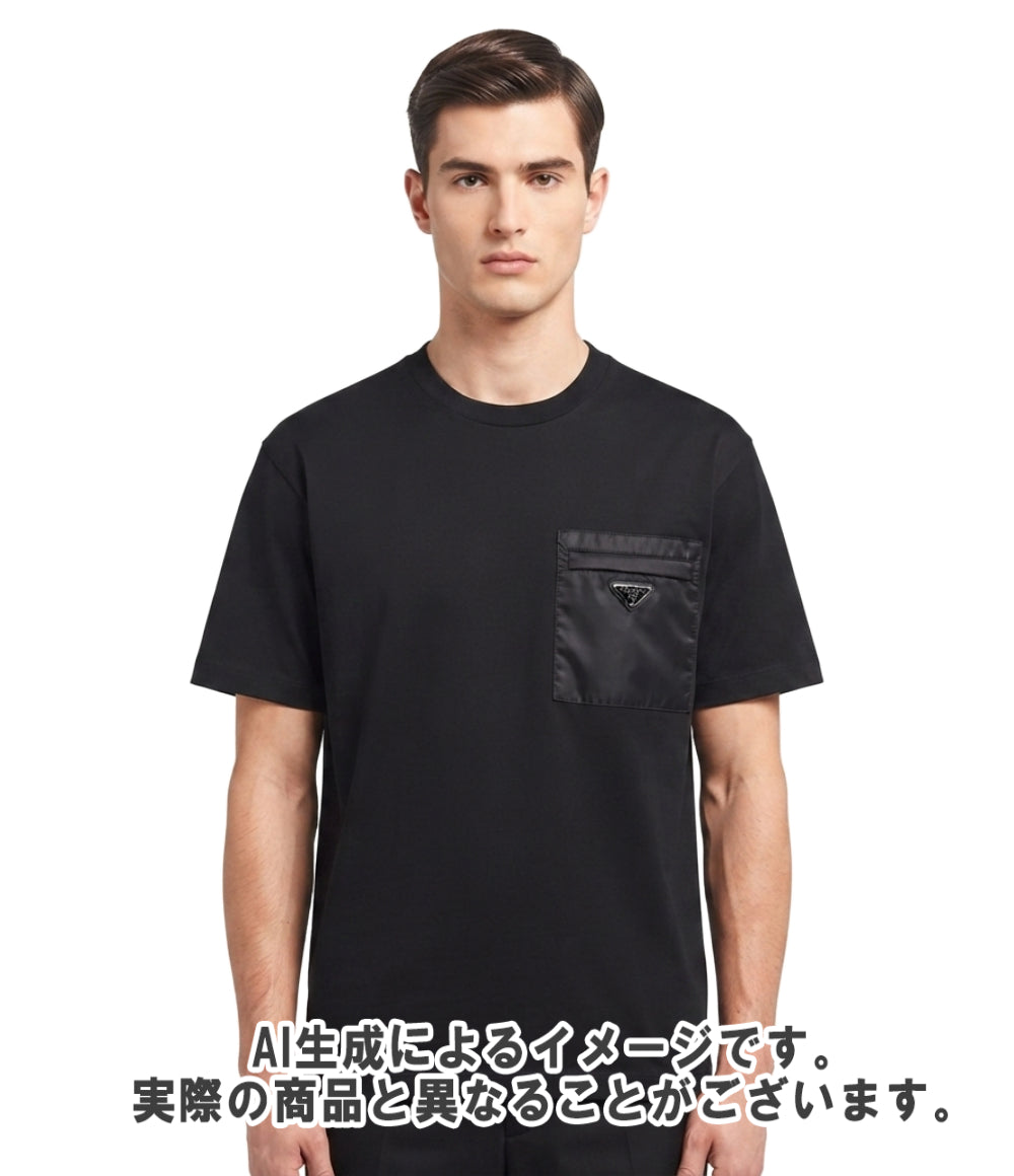PRADA 半袖 Re-Nylon x ジャージー Tシャツ UJN661 メンズ SIZE XXL プラダ
