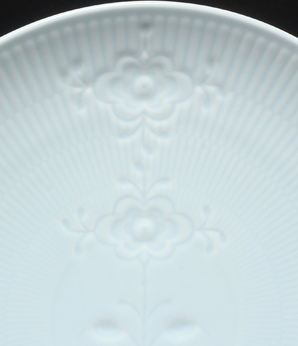 美品 Royal Copenhagen クーププレート 皿 23cm フラワーエンブレム ロイヤルコペンハーゲン