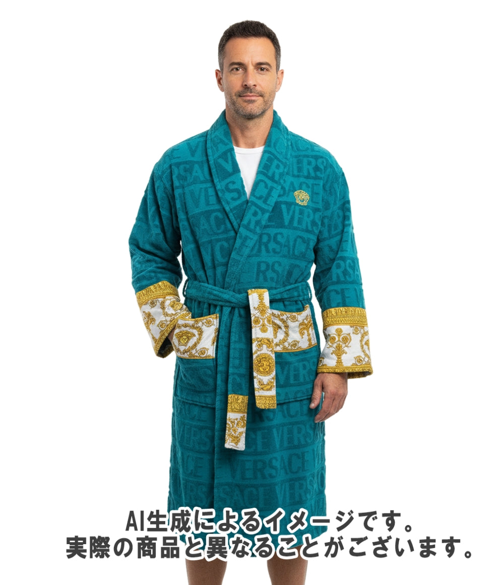 VERSACE バスローブ タオル地 メドゥーサ I Love Baroque ZACJ00008-ZCOSP052 メンズ ユニセックス (M) ヴェルサーチ