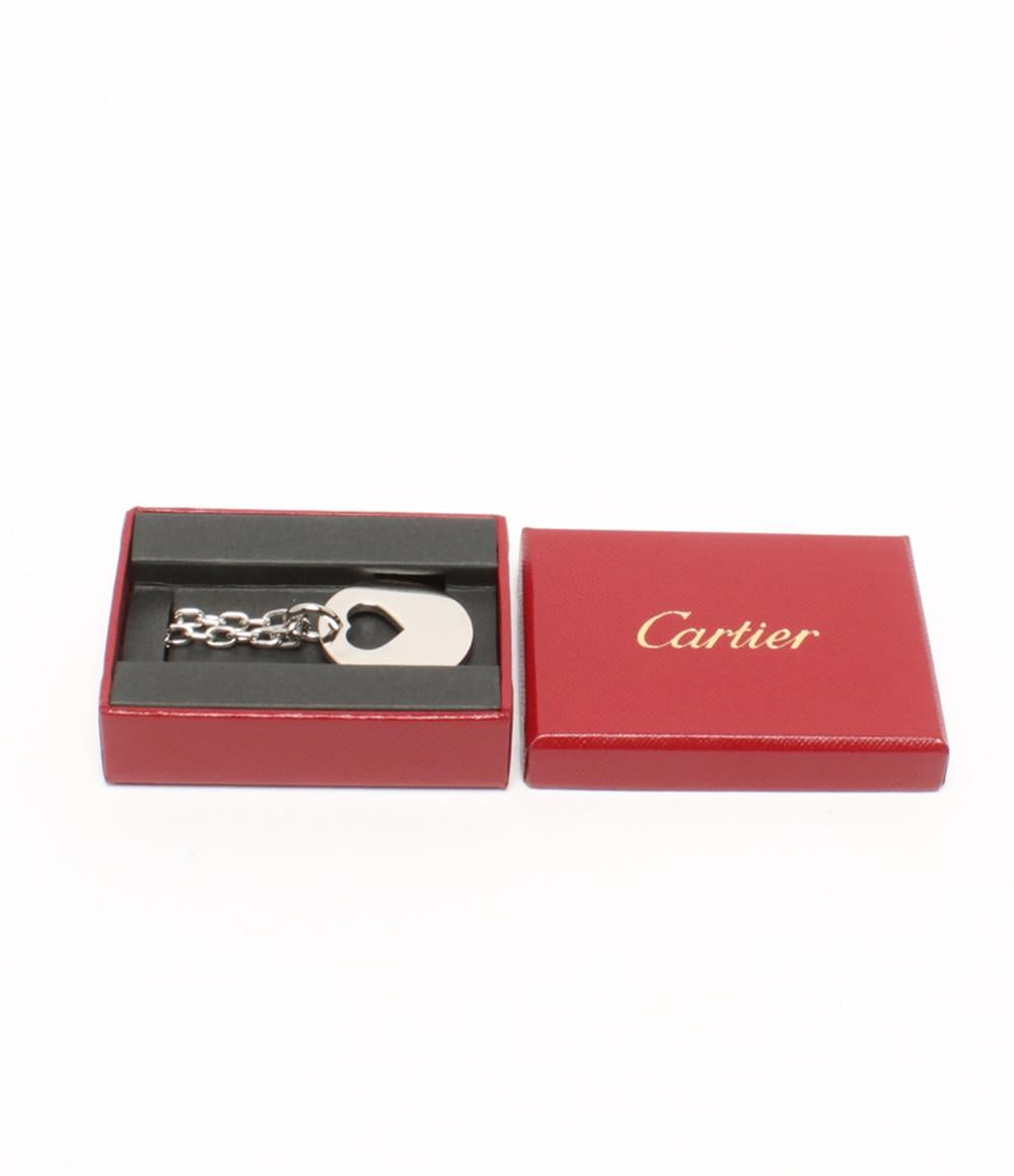 美品 カルティエ バッグチャーム キーホルダー ハート レディース Cartier