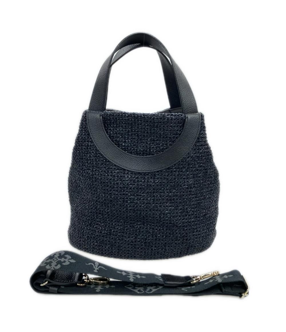 russet カゴ2wayトートバッグ 美品 russet トートバッグ ショルダーバッグ かごバッグ 2WAY 斜め掛け