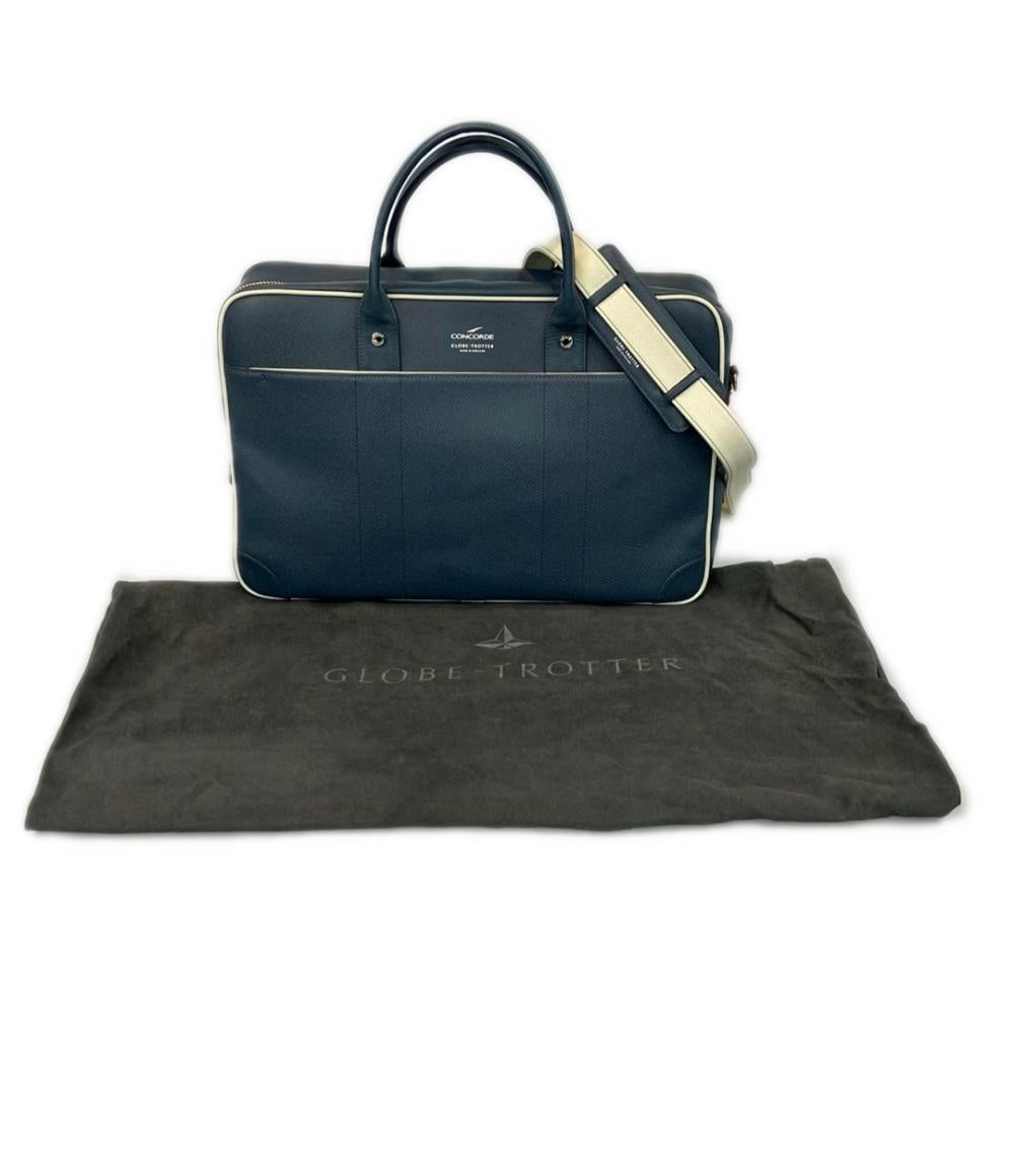 美品 GLOBE TROTTER 2way ブリーフケース ビジネスバッグ ショルダーバッグ 斜め掛け CONCORDE メンズ グローブトロッター