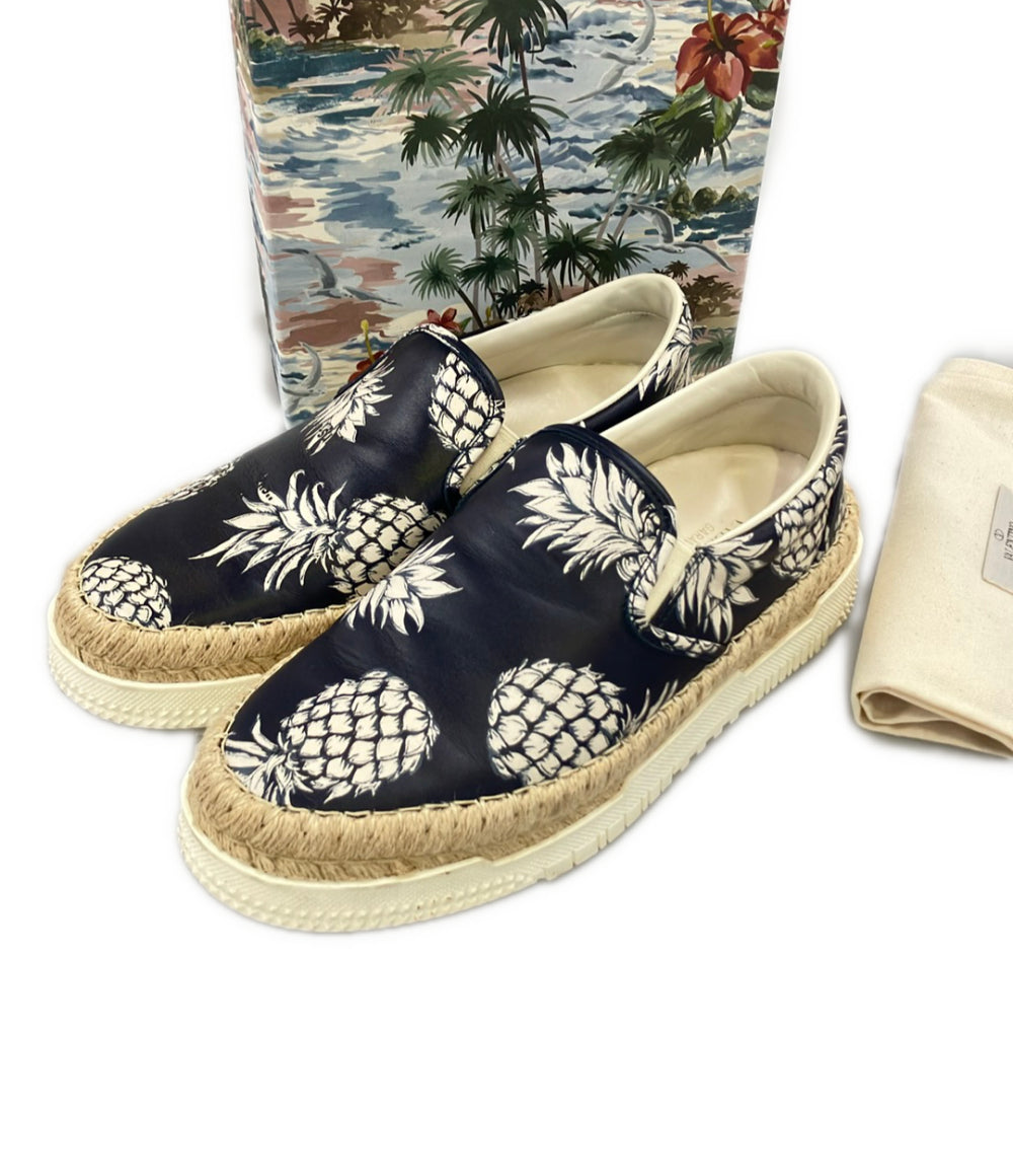 ヴァレンティノ・ガラヴァーニ スリッポン パイナップル柄 メンズ SIZE 41 (26cm) Valentino Garavani Valentino Garavani スリッポン パイナップル柄 メンズ SIZE 41 (26cm