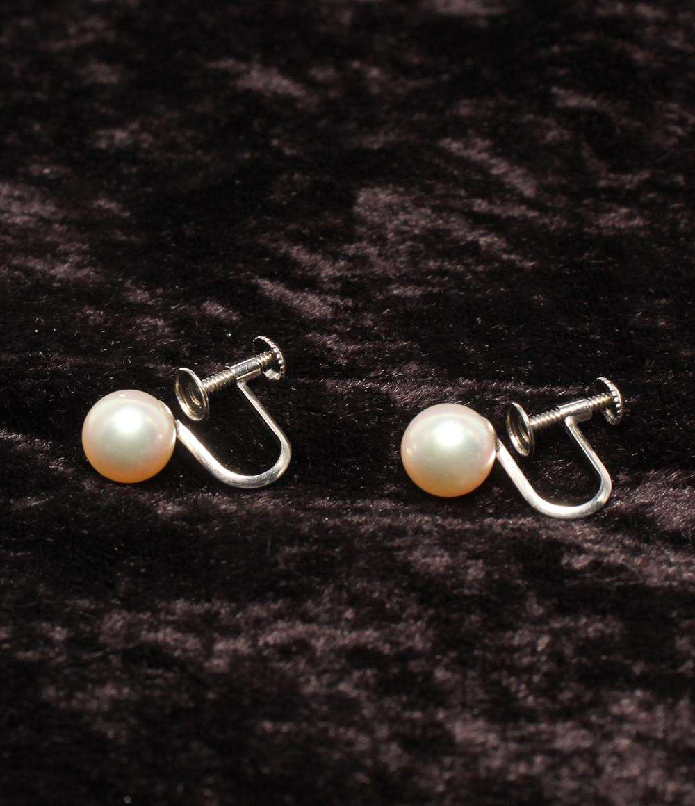 イヤリング K14WG パール 7.6mm レディース