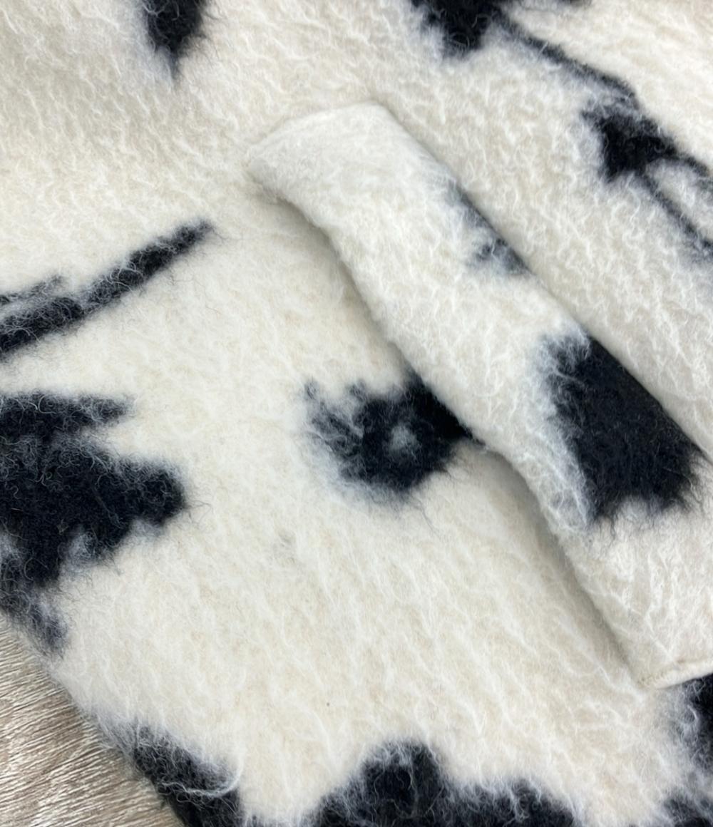 AMERI ピーコート ウールスライバー 花柄 ロング UND SHADOW FLOWER WOOL 02320760360 レディース SIZE S アメリ